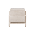 TWENTY10 DESIGNS Everyday Living Collection Whisper 2-Drawer Bedside Table/Nightstand, Eco-Friendly and Sustainable, in Rubberwood, Whitewashed Oak Finish, 57 x 40 x 59 cm