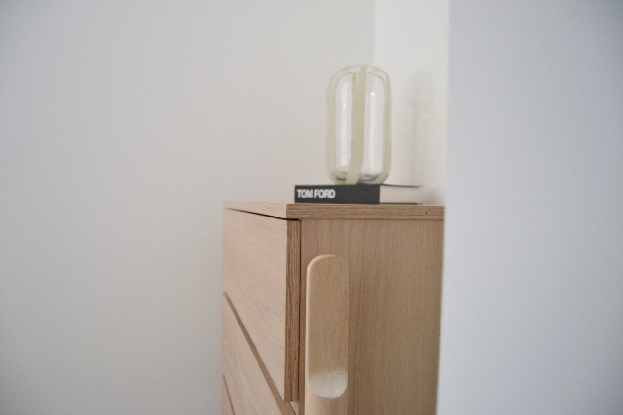 TWENTY10 DESIGNS Whisper 3-Drawer Chest of Drawers, Eco-Friendly, Whitewashed Oak Finish, 85 x 45 x 80 cm