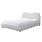 TWENTY10 Designs Eco-Friendly Wave DOUBLE Bed in Natural Weave, 159 x 210 x 101 cm