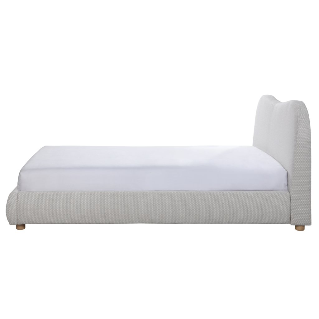 TWENTY10 Designs Eco-Friendly Wave DOUBLE Bed in Natural Weave, 159 x 210 x 101 cm