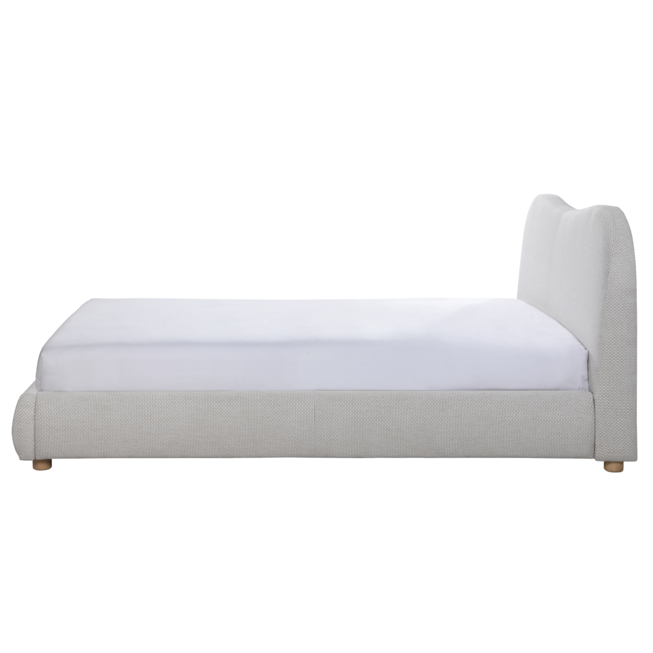 TWENTY10 Designs Eco-Friendly Wave DOUBLE Bed in Natural Weave, 159 x 210 x 101 cm