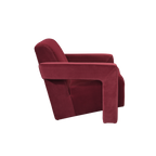TWENTY10 Designs Everyday Living Collection Eco-Friendly Apex Armchair in Burgundy Velvet, 84 x 75 x 73 cm