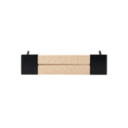 TWENTY10 Elder Bench in Black Ash with Rope Detail, 120cm