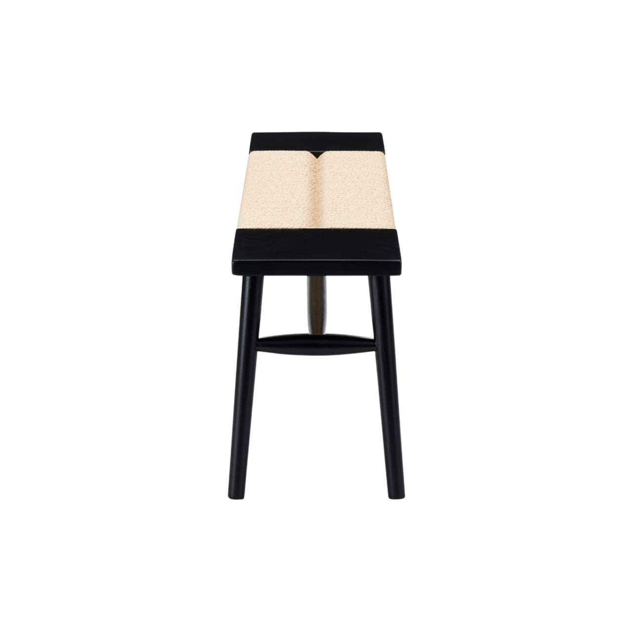 TWENTY10 Elder Bench in Black Ash with Rope Detail, 120cm