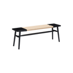 TWENTY10 Elder Bench in Black Ash with Rope Detail, 120cm