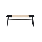 TWENTY10 Elder Bench in Black Ash with Rope Detail, 120cm