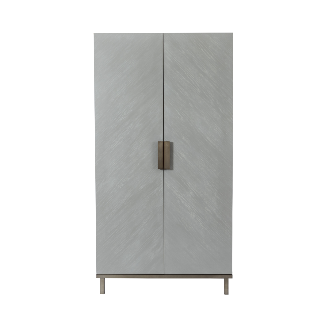 TWENTY10 Lilly Wardrobe, Grey Oak Veneer, Chevron Motif