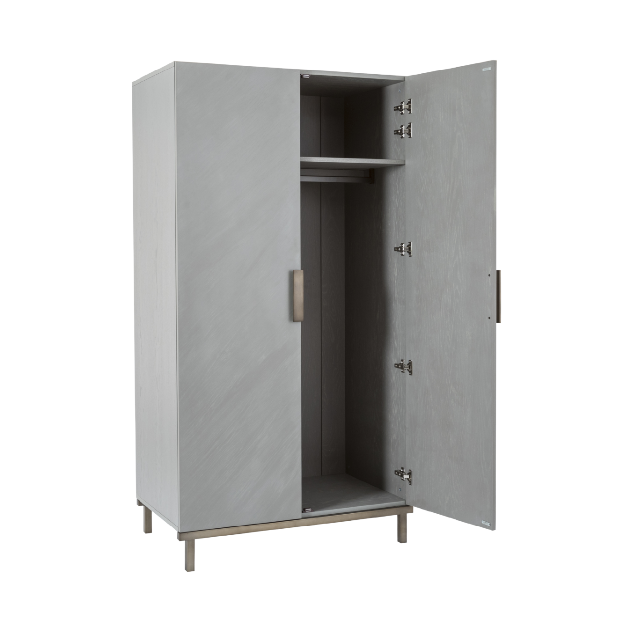 TWENTY10 Lilly Wardrobe, Grey Oak Veneer, Chevron Motif