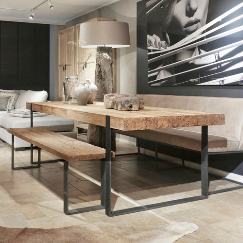 'T LOOIERSHUIS Stoer BigBoy Extra Large Dining Table in Solid Teak, Choice of 250cm or 300cm Length