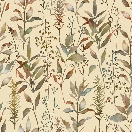 VOYAGE MAISON Aberduna 1.4m Wide Width Wallpaper, Mulberry