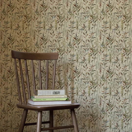 VOYAGE MAISON Aberduna 1.4m Wide Width Wallpaper, Mulberry