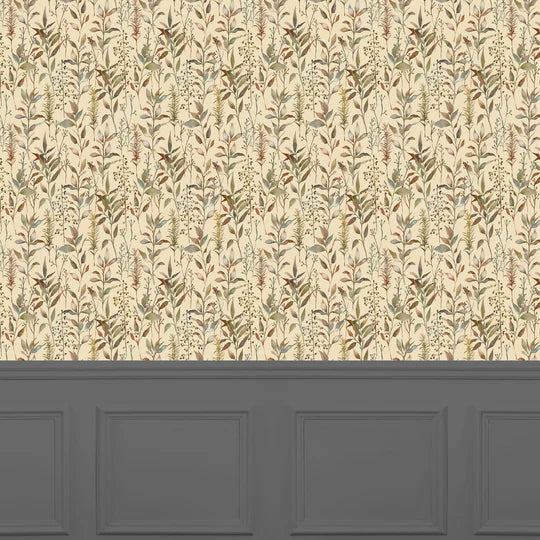 VOYAGE MAISON Aberduna 1.4m Wide Width Wallpaper, Mulberry
