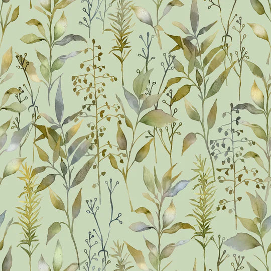 VOYAGE MAISON Aberduna 1.4m Wide Width Wallpaper, Sage
