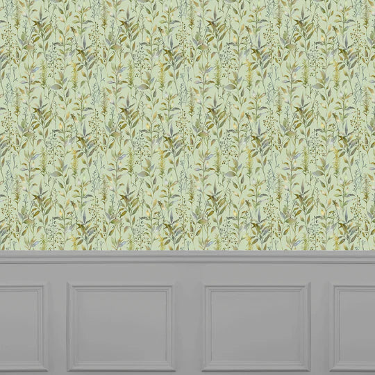 VOYAGE MAISON Aberduna 1.4m Wide Width Wallpaper, Sage