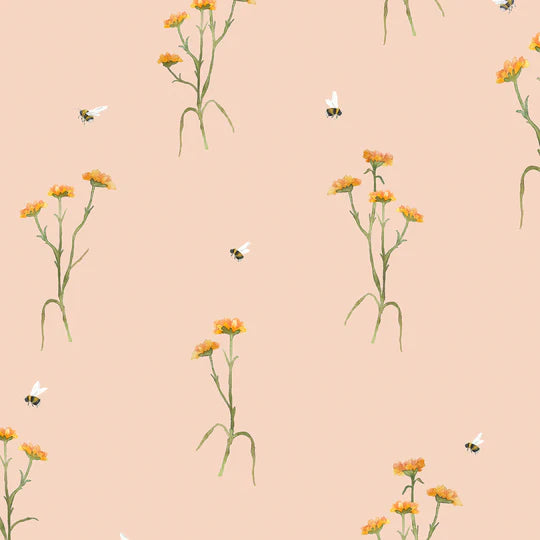 VOYAGE MAISON Allimore 1.4m Wide Width Wallpaper, Apricot