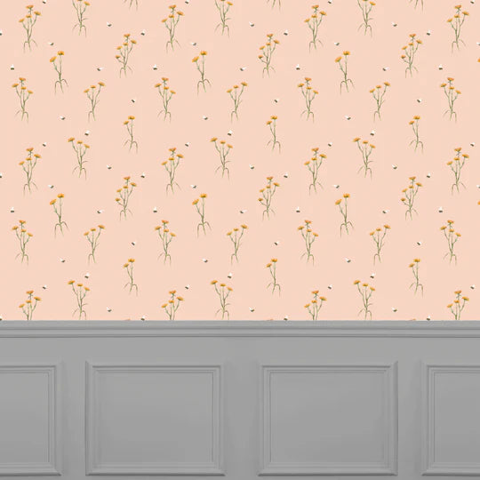 VOYAGE MAISON Allimore 1.4m Wide Width Wallpaper, Apricot