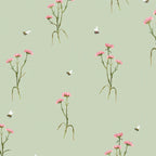 VOYAGE MAISON Allimore 1.4m Wide Width Wallpaper, Sage