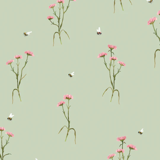 VOYAGE MAISON Allimore 1.4m Wide Width Wallpaper, Sage