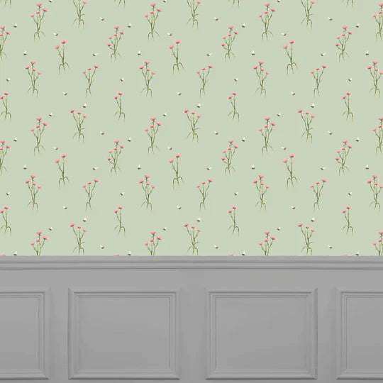 VOYAGE MAISON Allimore 1.4m Wide Width Wallpaper, Sage