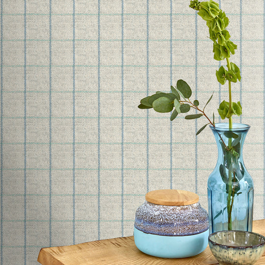 VOYAGE MAISON Arran 1.4m Wide Width Wallpaper, Opal