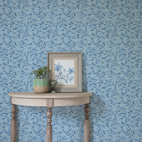 VOYAGE MAISON Balaya 1.4m Wide Width Wallpaper, Cobalt