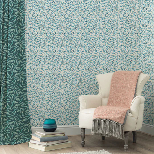 VOYAGE MAISON Balaya 1.4m Wide Width Wallpaper, Glacier