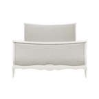 WILLIS & GAMBIER Amelie White Double High End Bed in Oak