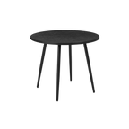 TWENTY10 DESIGNS Everyday Living Collection Horizon Round Dining Table, Black Oak Effect, Ø 90 cm