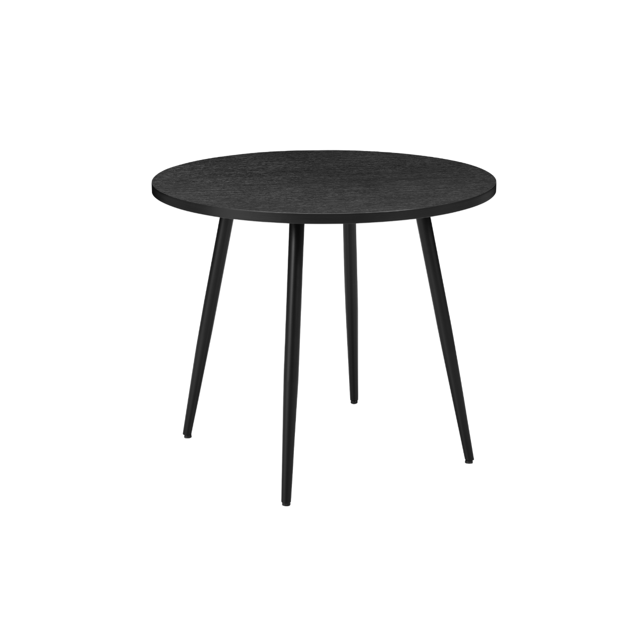 TWENTY10 DESIGNS Everyday Living Collection Horizon Round Dining Table, Black Oak Effect, Ø 90 cm