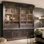'tLOOIERSHUIS Dominique 220 Classic Black Display Cabinet, 220x240 cm